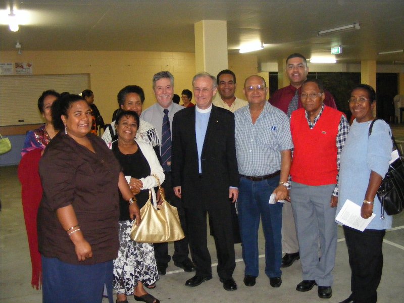 James Haire and Members from the Community in Cairns